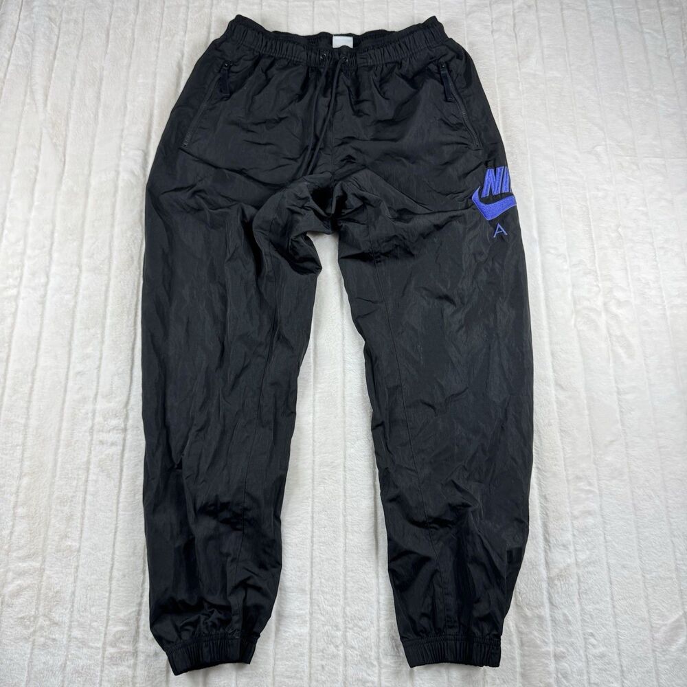 Nike Air Windbreaker Woven Joggers Pants Men's Large DD6421-011 Black/Purple
